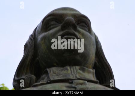 Monument de l'Abbé de l'Epée, Premier instituteur des sourds muets né à Versailles le XXIV novembre MDCCXII Foto Stock