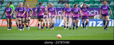 NORTHAMPTON, INGHILTERRA - domenica 18- maggio-2024: Allianz Premiership Women's Rugby match tra Loughborough Lightning e Harlequins Womens al Franklin's Gardens il 18 maggio-2024: A Northampton, Inghilterra . Crediti: PATRICK ANTHONISZ/Alamy Live News Foto Stock
