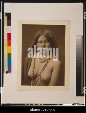 Mohave Judith, Edward Sheriff Curtis., fa parte di: Edward S. Curtis Collection .. Indians of North America, 1900-1910. , Mohave Indians, 1900-1910. Foto Stock