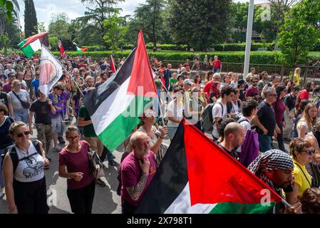 Manifestazione nazionale dei lavoratori della GKN a campi Bisenzio a Firenze 18 maggio 2024. Foto Stock