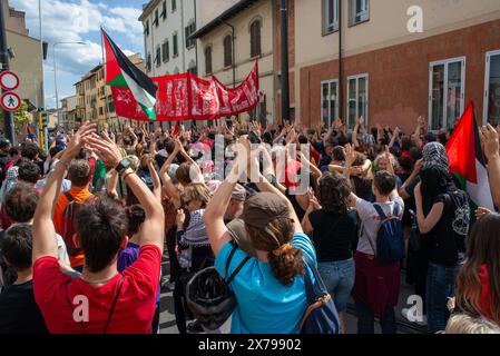 Manifestazione nazionale dei lavoratori della GKN a campi Bisenzio a Firenze 18 maggio 2024. Foto Stock