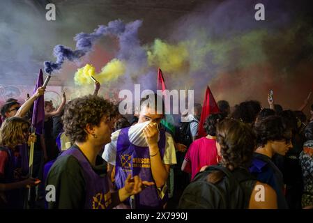 Manifestazione nazionale dei lavoratori della GKN a campi Bisenzio a Firenze 18 maggio 2024. Foto Stock