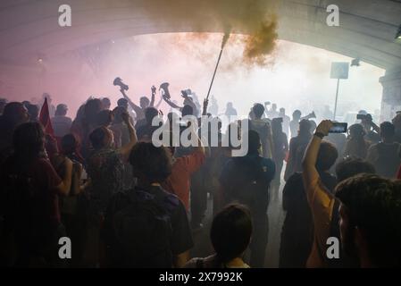 Manifestazione nazionale dei lavoratori della GKN a campi Bisenzio a Firenze 18 maggio 2024. Foto Stock