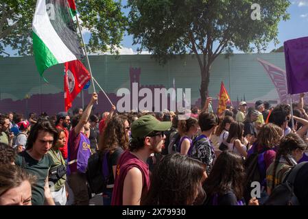 Manifestazione nazionale dei lavoratori della GKN a campi Bisenzio a Firenze 18 maggio 2024. Foto Stock