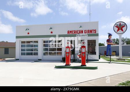 American Giants Museum nel centro di Atlanta, Illinois Foto Stock