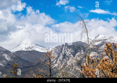 Rocky Mountain National Park vicino a Estes Park Colorado Mountains - paesaggio montano Foto Stock