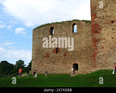 Il castello di Bauska in Lettonia Foto Stock