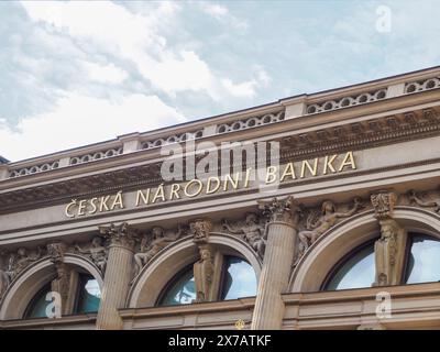 Praga, Repubblica Ceca - 10 maggio 2024: Edificio della Banca Popolare Ceca Foto Stock