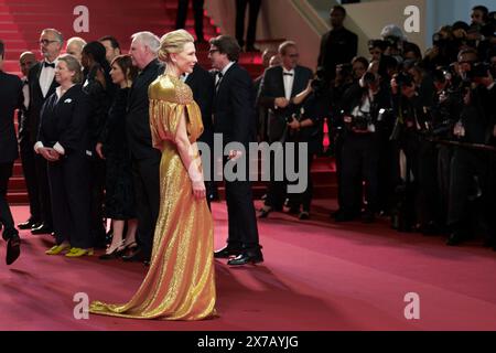 Cannes, Francia. 18 maggio 2024. Cate Blanchett partecipa a Rumours Screening Red carpet al 77° Festival annuale di Cannes al Palais des Festivals il 18 maggio 2024 a Cannes, Francia Foto Stock