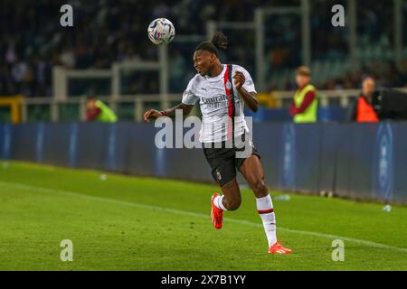 Rafael Leao dell'AC Milan durante la partita di serie A tra Torino FC e AC Milan il 18 maggio 2024 allo Stadio Olimpico grande Torino di Torino. Foto Stock