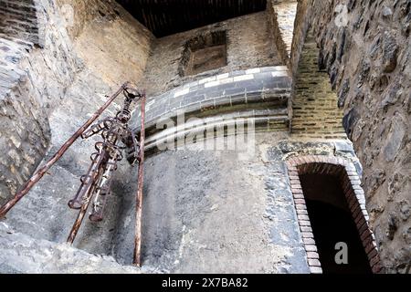 Torre di Daliborka, ex dungeon medievale del XV secolo nel Vicolo d'Oro, Castello di Praga, Praga, Repubblica Ceca Foto Stock
