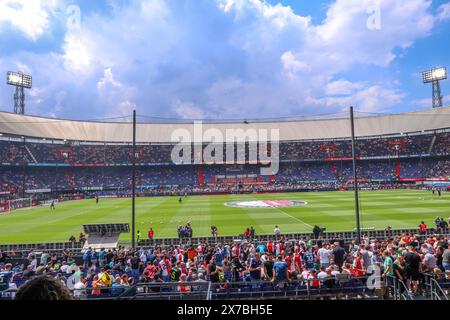 ROTTERDAM, PAESI BASSI - 19 MAGGIO: Stadio principale durante la partita olandese Eredivisie tra il Feyenoord e l'Excelsior al De Kuip il 19 maggio 2024 a Rotterdam, Paesi Bassi. (Foto di Peter Lous/Orange Pictures) Foto Stock