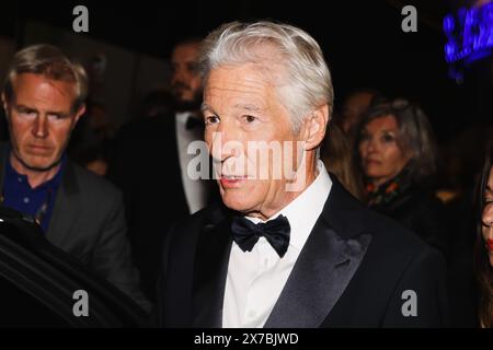 Cannes, Francia. 17 maggio 2024. Richard Gere è stato visto al JW Marriott Hotel durante il 77° Festival de Cannes a Cannes, Francia, il 17 maggio 2024 (foto di Alessandro Bremec/NurPhoto). Crediti: NurPhoto SRL/Alamy Live News Foto Stock