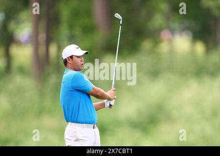 Kim Joo-hyung della Corea del Sud in azione durante la terza giornata del campionato PGA 2024 al Valhalla Golf Club il 18 maggio 2024 a Louisville, Kentucky. Foto Stock