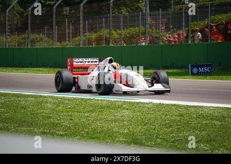 Sebastian Vettel (GER) ex piloti di F1, omaggio ad Ayrton Senna con McLaren MP4/8 Ford WC 1993 durante le CROCIERE MSC di FORMULA 1 GRAN PREMIO DEL MADE i Foto Stock