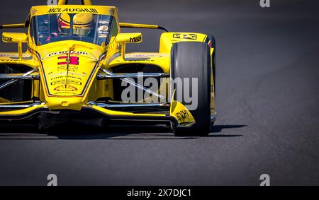 Speedway, Indiana, Stati Uniti. 19 maggio 2024. SCOTT MCLAUGHLIN (3) di Christchurch, nuova Zelanda, si è allenato per la 108a corsa della 500 miglia di Indianapolis presso l'Indianapolis Motor Speedway di Speedway, IN. (Credit Image: © Walter G. Arce Sr./ASP via ZUMA Press Wire) SOLO PER USO EDITORIALE! Non per USO commerciale! Crediti: ZUMA Press, Inc./Alamy Live News Foto Stock