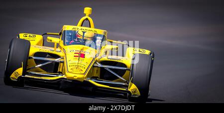 Speedway, Indiana, Stati Uniti. 19 maggio 2024. SCOTT MCLAUGHLIN (3) di Christchurch, nuova Zelanda, si è allenato per la 108a corsa della 500 miglia di Indianapolis presso l'Indianapolis Motor Speedway di Speedway, IN. (Credit Image: © Walter G. Arce Sr./ASP via ZUMA Press Wire) SOLO PER USO EDITORIALE! Non per USO commerciale! Crediti: ZUMA Press, Inc./Alamy Live News Foto Stock