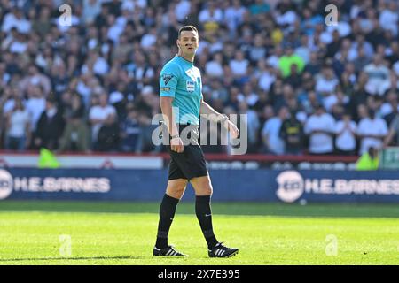 Arbitro Andy Madley, durante la partita di Premier League Sheffield United vs Tottenham Hotspur a Bramall Lane, Sheffield, Regno Unito, 19 maggio 2024 (foto di Cody Froggatt/News Images) Foto Stock