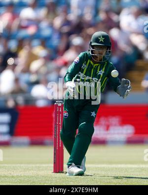 Headingley Cricket Ground, Leeds domenica 19 maggio 2024. Muneeba Ali pakistana durante la terza partita IT20 tra England Women e Pakistan Women all'Headingley Cricket Ground di Leeds domenica 19 maggio 2024. (Foto: Mark Fletcher | mi News) crediti: MI News & Sport /Alamy Live News Foto Stock