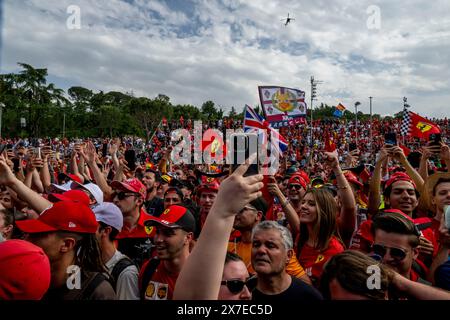 Imola, 19 maggio, Gran Premio dell'Emilia Romagna, dall'autodromo Internazionale Enzo e Dino Ferrari, Imoa, l'Italia gareggia per Imola 2024. Giorno della gara, round 07 del campionato di Formula 1 2024. Crediti: Michael Potts/Alamy Live News Foto Stock