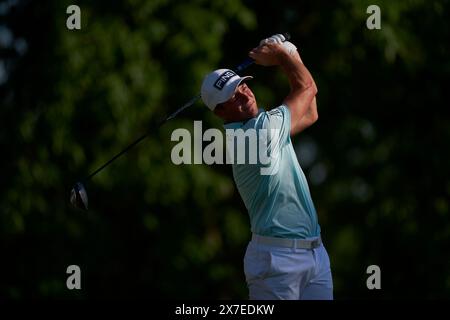 Viktor Hovland os Norway in azione durante il quarto round del campionato PGA 2024 al Valhalla Golf Club il 19 maggio 2024 a Louisville, Kentucky. Foto Stock