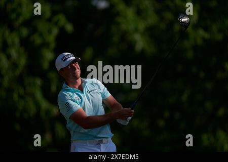 Viktor Hovland os Norway in azione durante il quarto round del campionato PGA 2024 al Valhalla Golf Club il 19 maggio 2024 a Louisville, Kentucky. Foto Stock