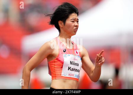 Kobe Giappone. 20 maggio 2024. Niina Kanno (JPN), 20 MAGGIO 2024 - Atletica: Finale femminile 400m T20 al Kobe Universiade Memorial Stadium durante i Campionati del mondo di atletica leggera di Kobe 2024 a Kobe in Giappone. Crediti: SportsPressJP/AFLO/Alamy Live News Foto Stock