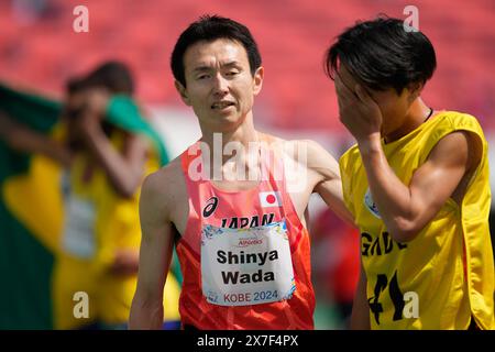 Kobe Giappone. 20 maggio 2024. Shinya Wada (JPN), 20 MAGGIO 2024 - Athletics : Men's 1500m T11 Final al Kobe Universiade Memorial Stadium durante i Mondiali di atletica leggera di Kobe 2024 a Kobe in Giappone. Crediti: SportsPressJP/AFLO/Alamy Live News Foto Stock