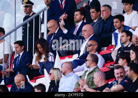 Monza, Italie. 19 maggio 2024. Adriano Galliani (AC Monza) durante la partita di campionato italiano di serie A tra AC Monza e Frosinone calcio il 19 maggio 2024 all'U-Power Stadium di Monza, Italia - Photo Morgese-Rossini/DPPI Credit: DPPI Media/Alamy Live News Foto Stock