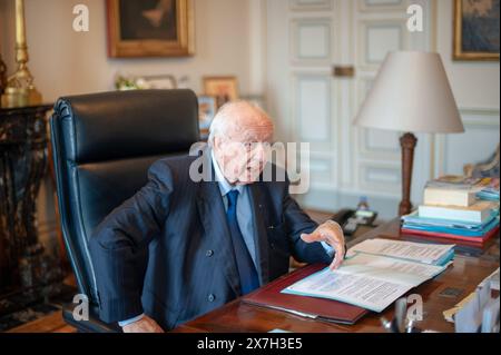 Marsiglia, Francia. 17 aprile 2015. Gilles Bader/le Pictorium - morte di Jean-Claude Gaudin - 17/04/2015 - Francia/Bouches-du-Rhone/Marsiglia - morte di Jean Claude Gaudin. Jean Claude Gaudin, sindaco di Marsiglia, non si candiderà alla rielezione alle elezioni comunali del 2020 merito: LE PICTORIUM/Alamy Live News Foto Stock