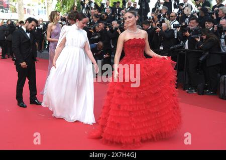 Alejandro Edda, Abbey Lee Kershaw, Jena Malone und Isabelle Fuhrman bei der Premiere des Kinofilms 'Horizon: An American Saga' auf dem Festival de Cannes 2024 / 77. Internationale Filmfestspiele von Cannes im Palais des Festivals. Cannes, 19.05.2024 Foto Stock