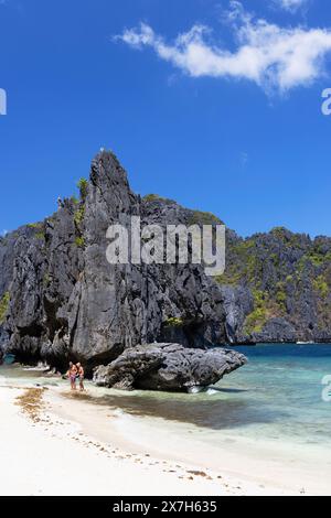 Shimizu Island, El Nido, Bacuit Bay, Palawan, Filippine Foto Stock