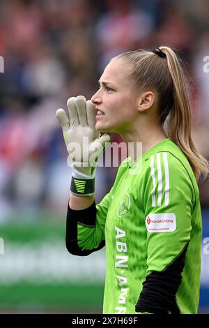TILBURG - portiere dell'Ajax Regina van Eijk durante la finale della TOTO KNVB Cup femminile tra Ajax e fortuna Sittard allo stadio Koning Willem II il 20 maggio 2024 a Tilburg, Paesi Bassi. ANP GERRIT VAN COLOGNE Foto Stock