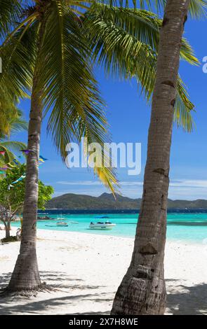 Malcapuya Island, Coron, Palawan, Phillipines Foto Stock