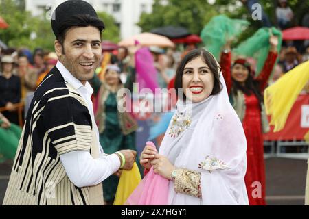 Karneval der Kulturen 2024 , am 19.05.2024 a Berlino, Straßenfest, Deutschland *** Carnevale delle Culture 2024 , il 19 05 2024 a Berlino, Street festival , Germania Foto Stock