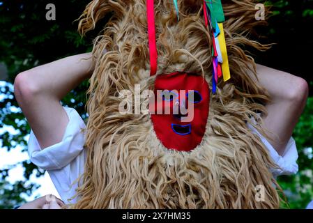 Sidro di Valdesoto (siero, Asturie) in un incontro vicino a Vilaboa, Pontevedra, Spagna Foto Stock