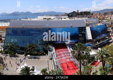 Der Palais des Festivals et des Congres de Cannes während des Festival de Cannes 2024 / 77. Internationale Filmfestspiele von Cannes. Cannes, 20.05.2024 Foto Stock