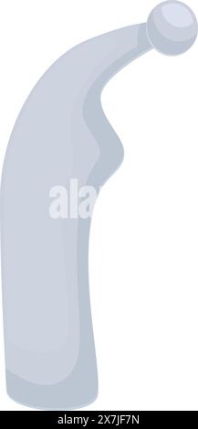 Illustrazione del flacone spray in cartone animato con grafica vettoriale che raffigura un'icona semplice, piatta e moderna del materiale per la pulizia per l'igiene e l'igiene domestica Illustrazione Vettoriale