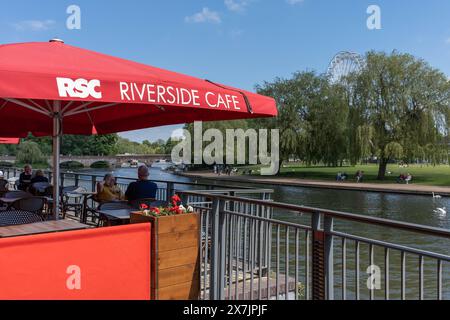 RSC Riverside Cafe, Stratford Upon Avon, Warwickshire, Regno Unito Foto Stock