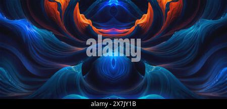 Energia astratta sfondo specchio granuloso ondulato Foto Stock