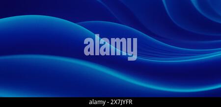 Sfondo blu astratto ondulato blu granuloso Foto Stock