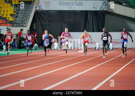 Kobe Giappone. 20 maggio 2024. General View, 20 MAGGIO 2024 - Atletica : finale maschile 100m T64 al Kobe Universiade Memorial Stadium durante i Campionati mondiali di atletica leggera di Kobe 2024 a Kobe in Giappone. Crediti: SportsPressJP/AFLO/Alamy Live News Foto Stock