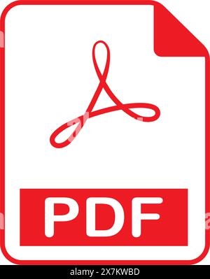 Modello di illustrazione vettoriale icona PDF Illustrazione Vettoriale