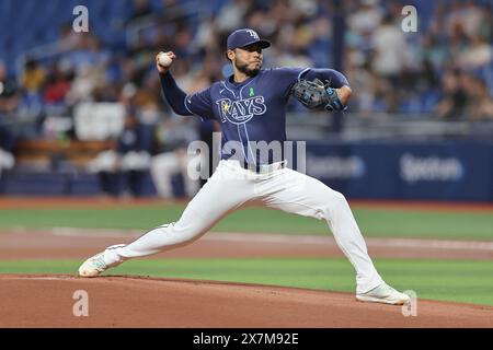 St. Petersburg, Florida, Stati Uniti. 20 maggio 2024. St. Petersburg, FL: Durante una partita della MLB il 20 maggio 2024 al Tropicana Field. I Red Sox hanno battuto i Rays 5-0. (Credit Image: © Kim Hukari/ZUMA Press Wire) SOLO PER USO EDITORIALE! Non per USO commerciale! Crediti: ZUMA Press, Inc./Alamy Live News Foto Stock