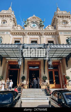 Monaco, Monaco - 14 maggio 2023: La facciata del famoso Casinò di Monte Carlo a Monaco Foto Stock