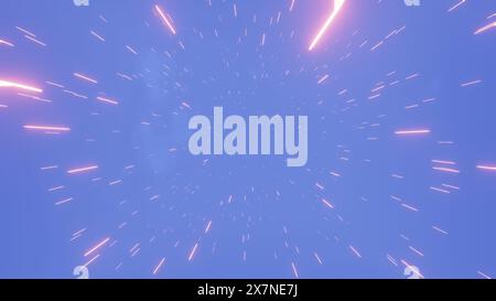 Radiant Ascent: Un viaggio attraverso la luce e le nuvole Foto Stock