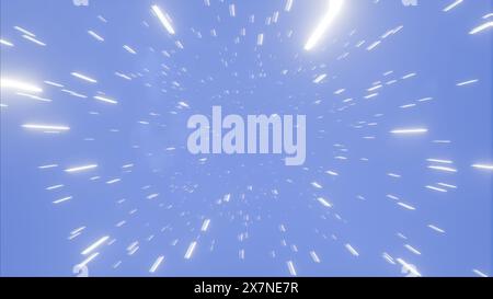 Radiant Ascent: Un viaggio attraverso la luce e le nuvole Foto Stock