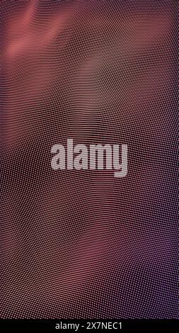 Digital Silk: Il movimento fluido delle onde a maglia viola Foto Stock