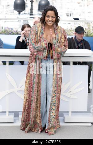 Cannes, Francia. 21 maggio 2024. Shahana Goswami partecipa a Santosh Photocall al 77° Festival annuale di Cannes al Palais des Festivals il 21 maggio 2024 a Cannes, Francia. Foto di David NIVIERE ABACAPRESS. COM credito: Abaca Press/Alamy Live News Foto Stock