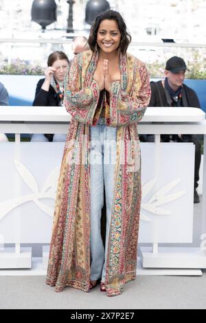 Cannes, Francia. 21 maggio 2024. Shahana Goswami partecipa a Santosh Photocall al 77° Festival annuale di Cannes al Palais des Festivals il 21 maggio 2024 a Cannes, Francia. Foto di David NIVIERE ABACAPRESS. COM credito: Abaca Press/Alamy Live News Foto Stock